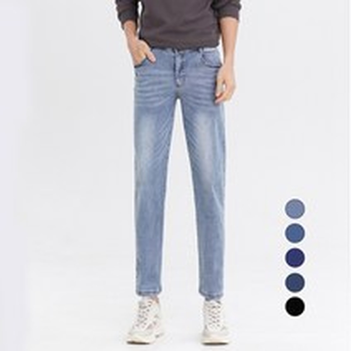 엘블로썸 남자 쫀쫀스판 히든밴드 크롭으로 보이는 멋