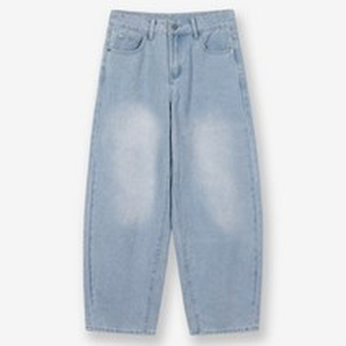 제이에이치스타일 세미 커브드 데님 팬츠로 편안한 훈련