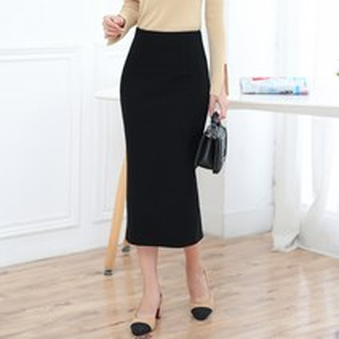 라쿤걸 고탄력 슬림 스판 롱스커트 퍼포먼스 강화를 위한 선택