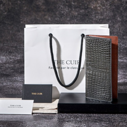 더퀴르 남자 악어가죽 장지갑, 품격과 내구성을 갖춘 명품