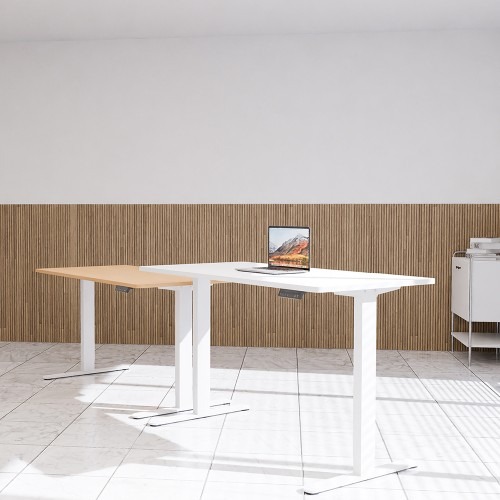 쿠잉 듀얼모터 전동 모션데스크, 편리한 높이 조절로 작업 효율 극대화