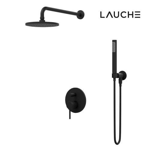 라우체수전 블랙 벽매립 레인샤워수전 코인 7375B, 고급스러움 속 실용성이 공존하는 욕실의 필수 아이템