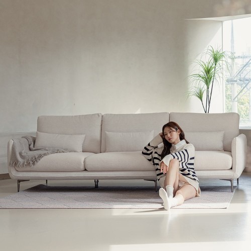 헨지디자인 밀크 부클레 딘 패브릭소파, 편안함과 세련됨의 조화