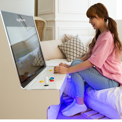 노리박스 32 좌식형 강화유리 오락실게임기, 고령 가족도 쉽게 즐기는 TV 수신형