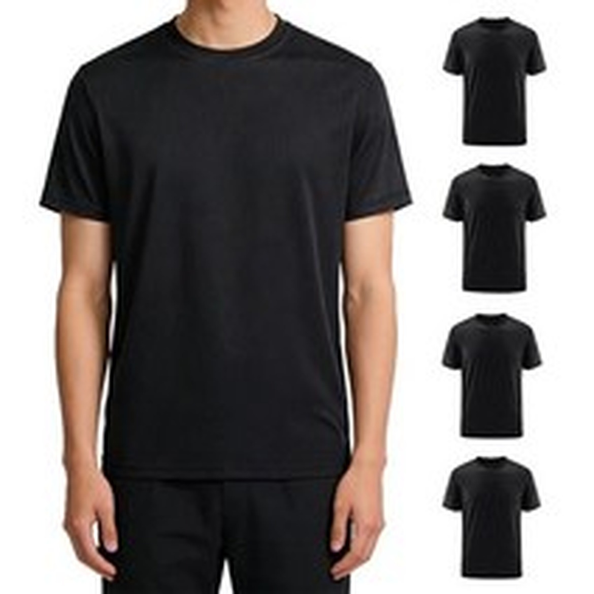 순면 라운드 반팔 티셔츠, 훈련 중 편안함과 내구성을 더하다