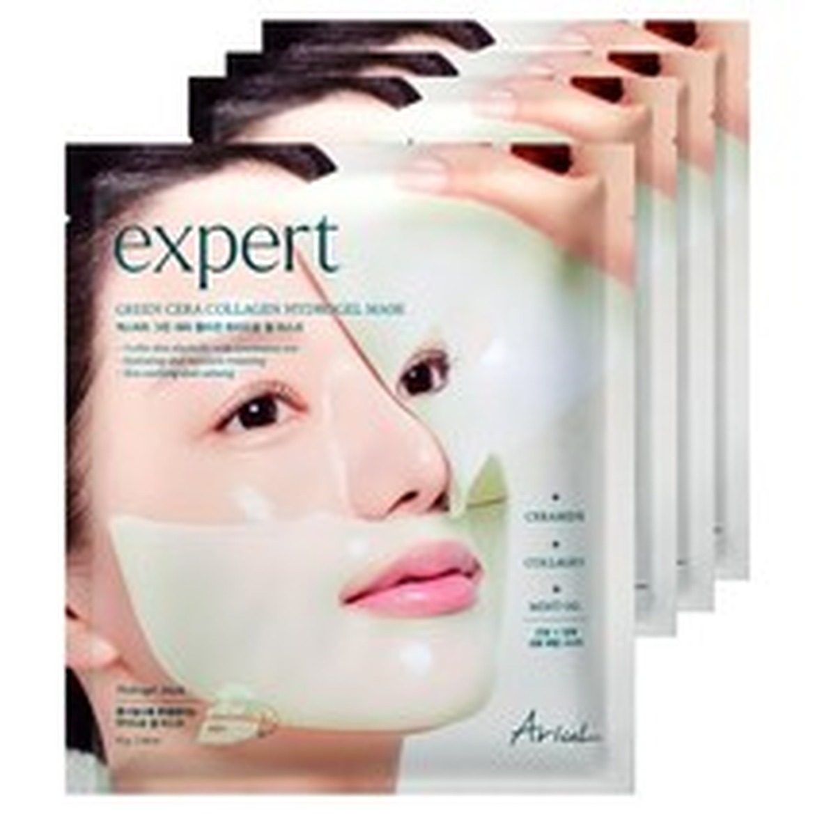 아리얼 엑스퍼트 진정 그린 세라 콜라겐 하이드로 겔으로 피부 에너지 충전