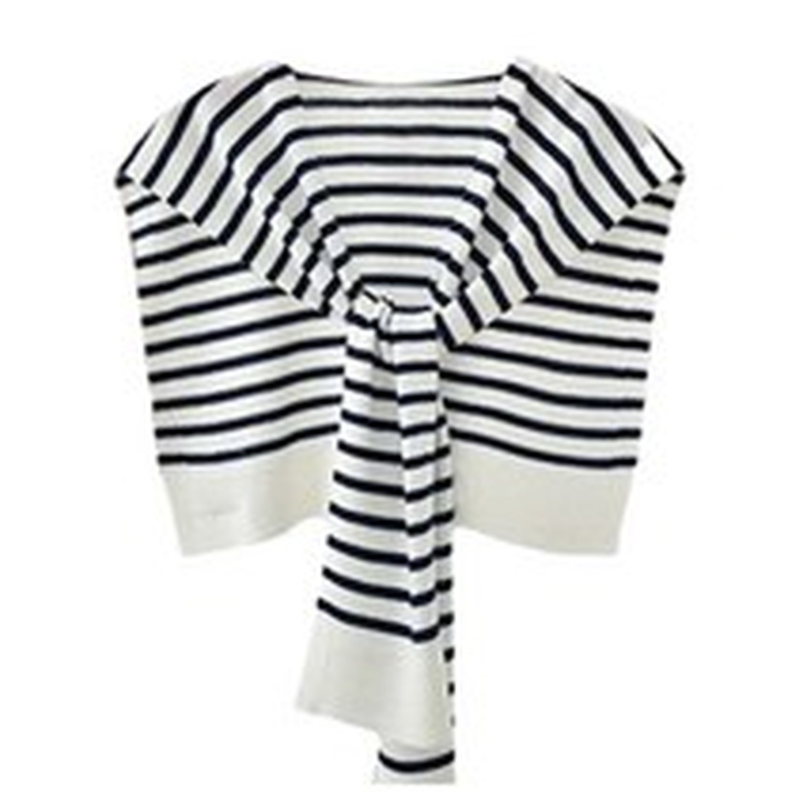 어깨 숄 머플러 페이크 레이어드 니트 긴팔 여성