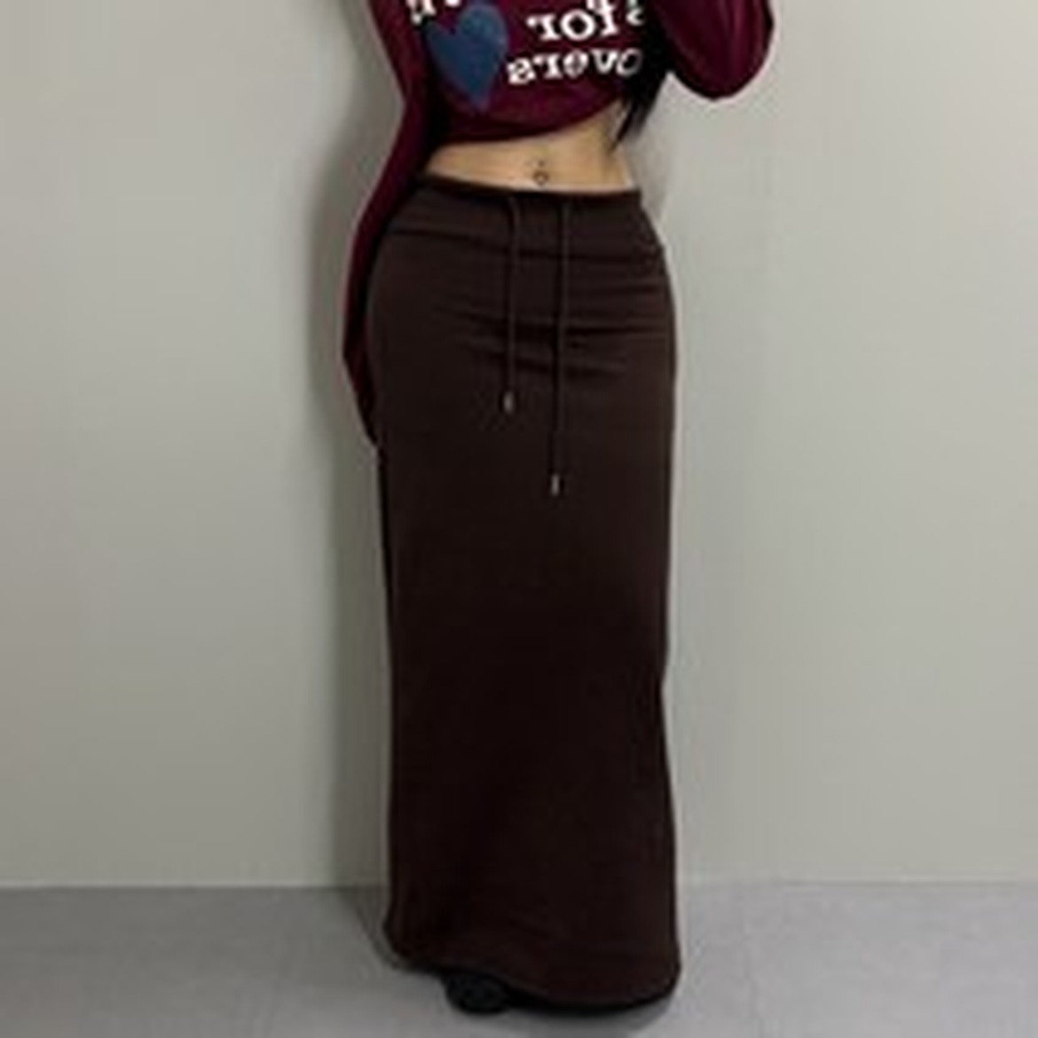 패피샵 여성 도트무늬 롱스커트, 매력적인 포인트 아이템