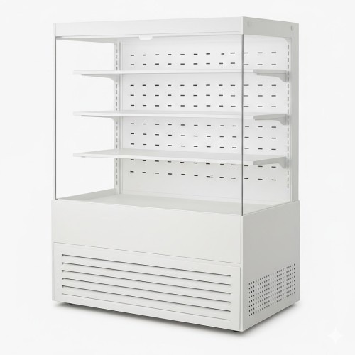 베이커리 카페 4단 오픈형쇼케이스, 내구성이 뛰어난 진열 솔루션