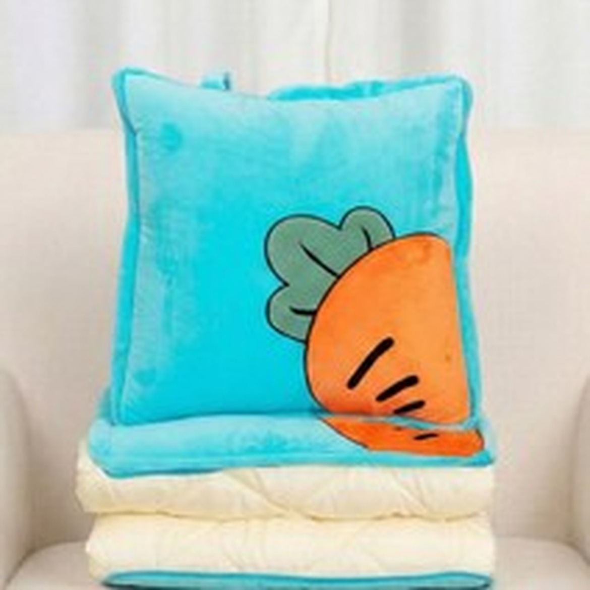 모레아오브제 귀여운 사계절 쿠션 담요로 아늑한 낮잠 만들기