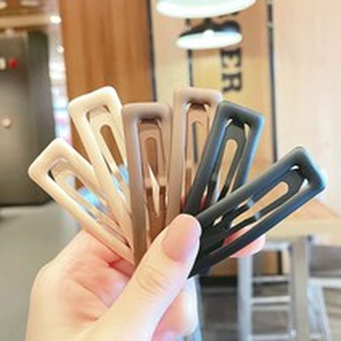 여성용 데일리 코팅 헤어 똑딱핀 세트, 매일 들어올리기 딱 좋은!