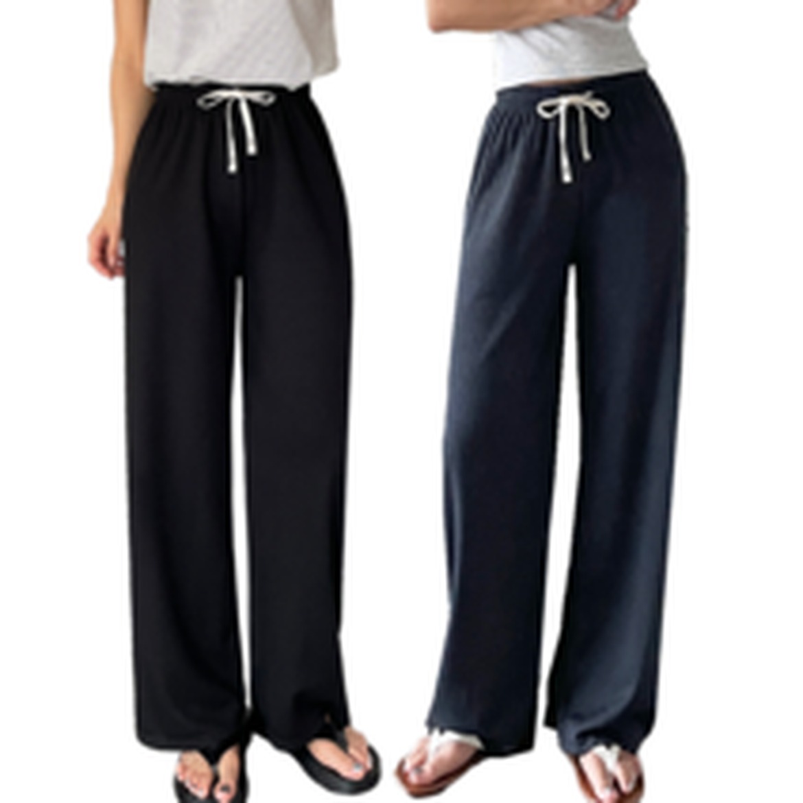 하바우 여성 여름 쿨 아이스 냉감 와이드 바지의 시원함과 편안함