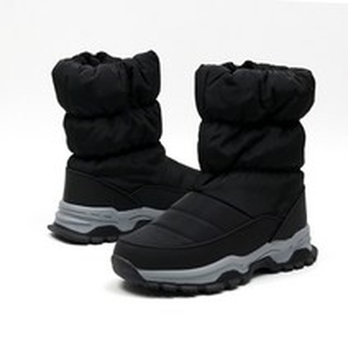 남녀공용 릴렉스 패딩 방한화 기모안감의 따뜻함