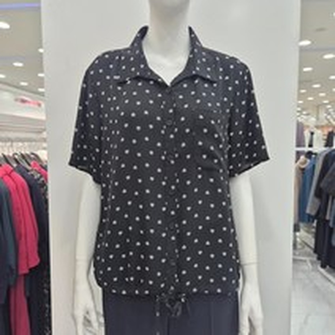 프렐린 프렐린 밑단 스트링 프린트, 편안함이 오래가는형