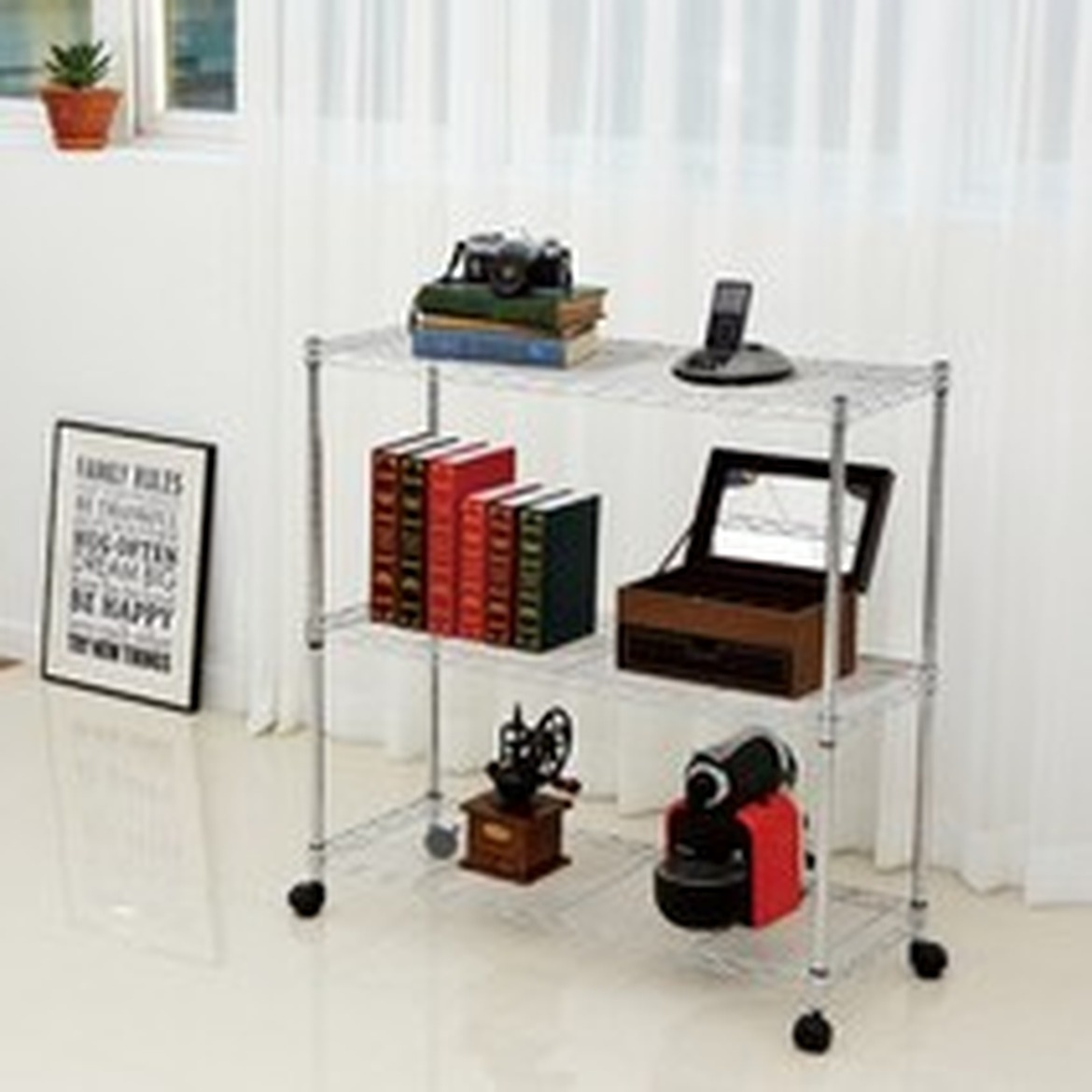 무빙메탈340C 철제선반으로 훈련 용품 정리