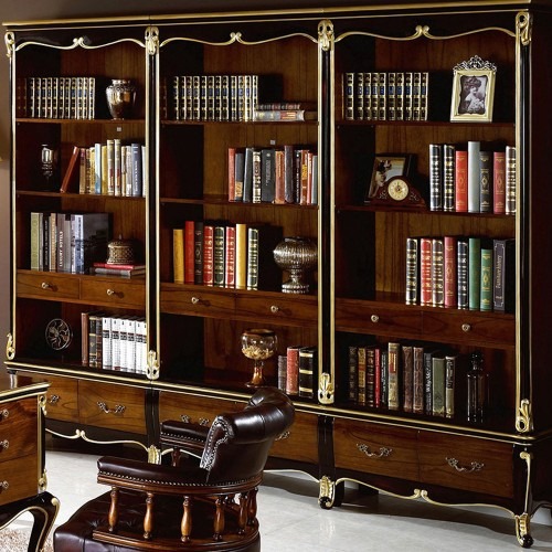 그리스 마호가니원목 책장3세트로 집안 분위기 바꾸기