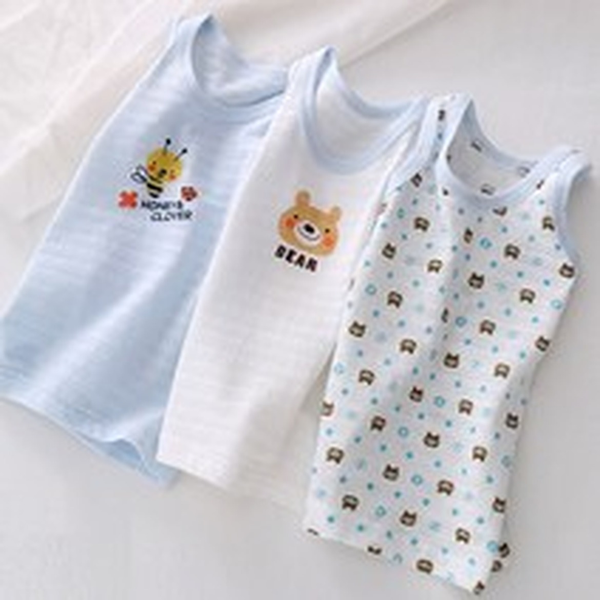 남아 꿀벌 아동런닝 편안함 넘치는 순면