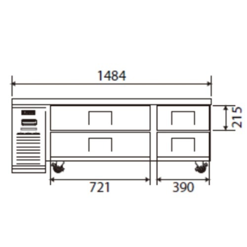 서랍식 1500테이블냉장고 베이커리 카페에 최적화된 관리 편의형