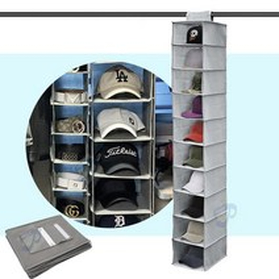 호담즈 공간절약 헹거용 모자 정리함으로 더할 나위 없는 깔끔함