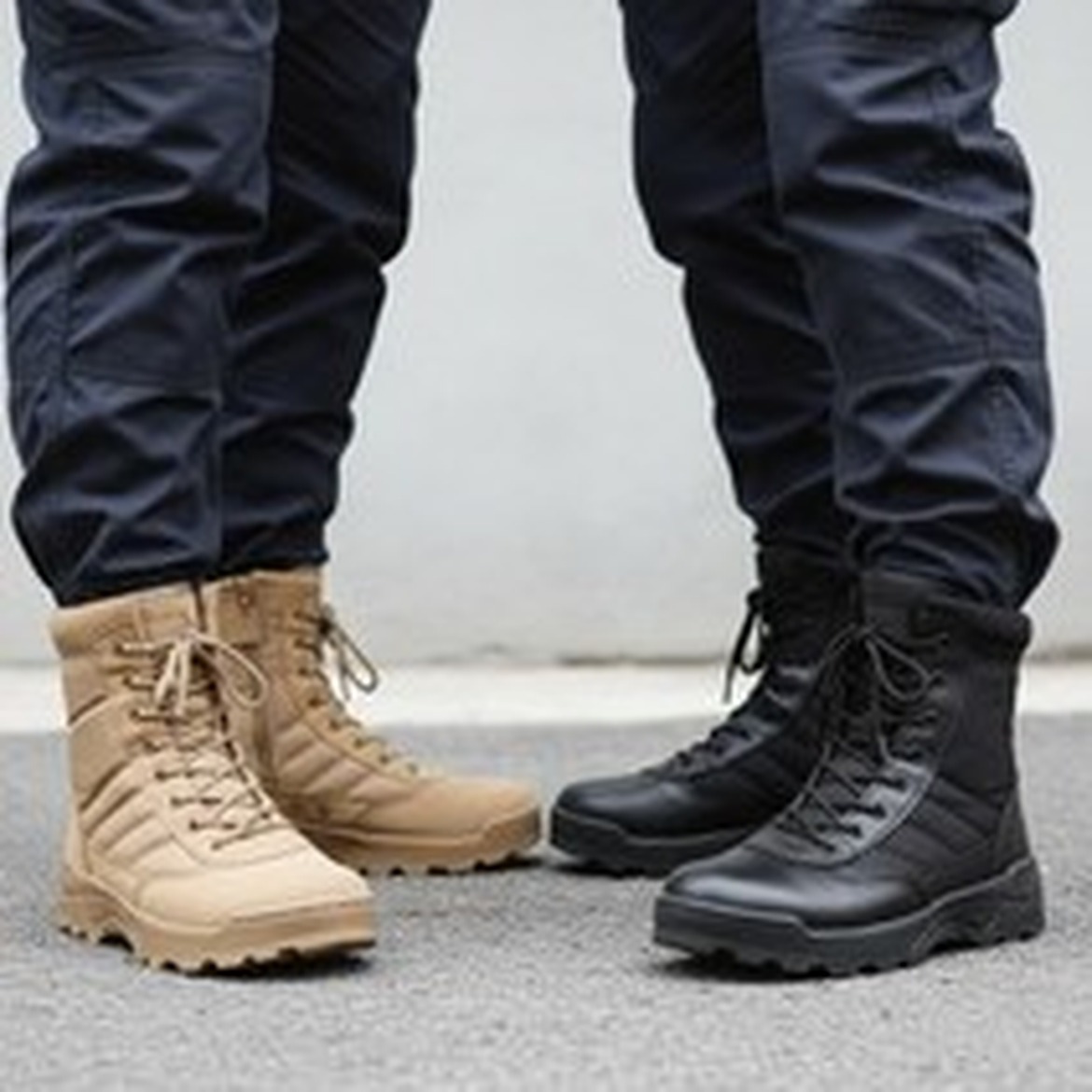 남자워커화 가죽전술화 충격흡수형 편안한 착용감