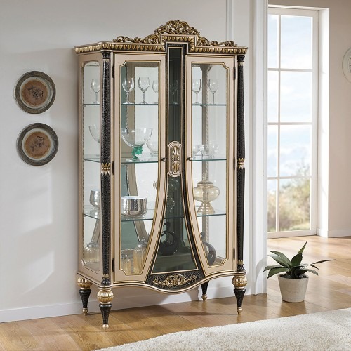 H61F 마호가니 원목 유리 장식장, 고급스러운 공간 연출의 비결