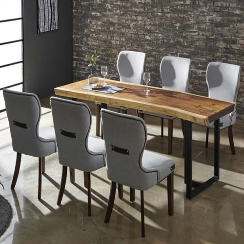 C1FS 보루네오월넛원목 6인200 식탁세트, 따뜻한 집안 분위기를 더해주는 선택