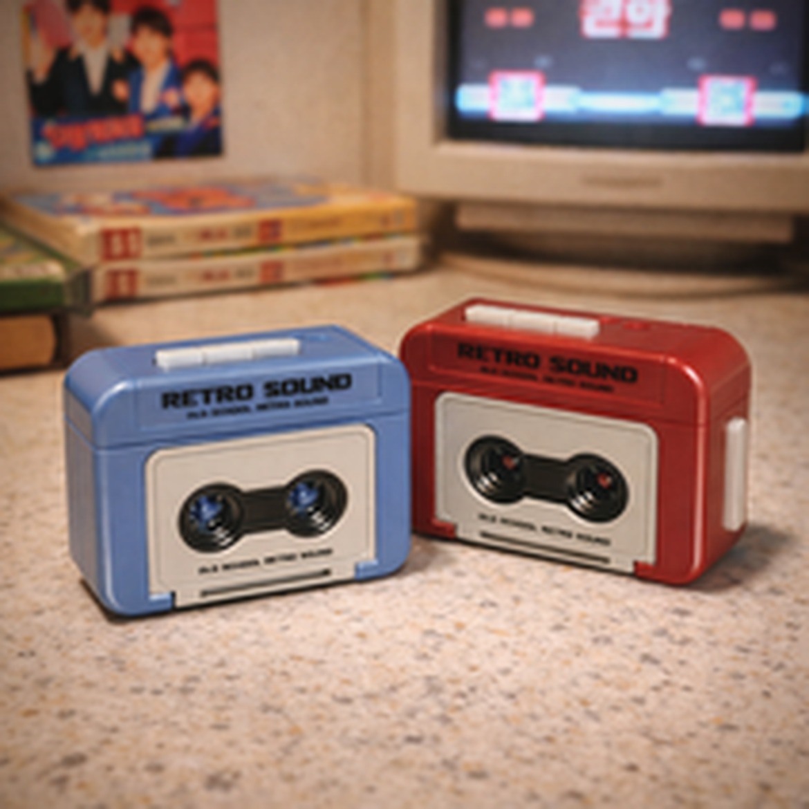 펀펀샵 레트로 카세트 녹음기 키링, 소중한 친구에게 완벽한 선물