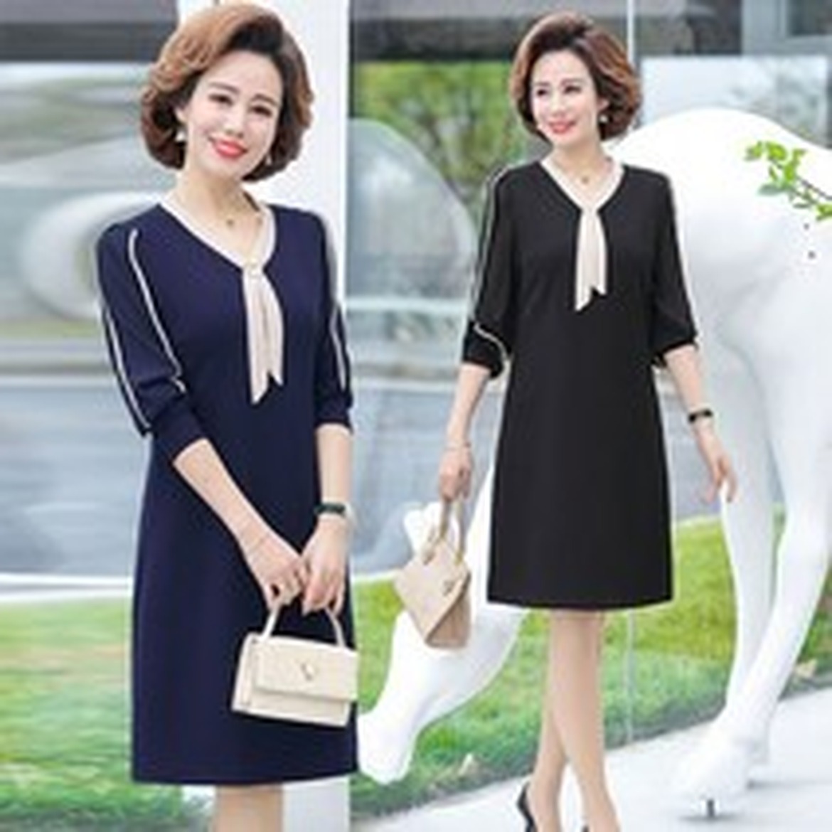 소소한일상 상회 카라넥 버튼 롱 원피스 사용해보니