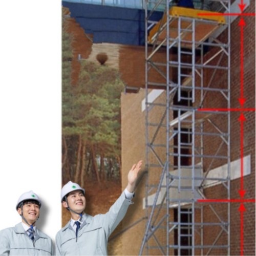 이동식 고소작업대 6단 세트 활용도 높은 고소작업장비