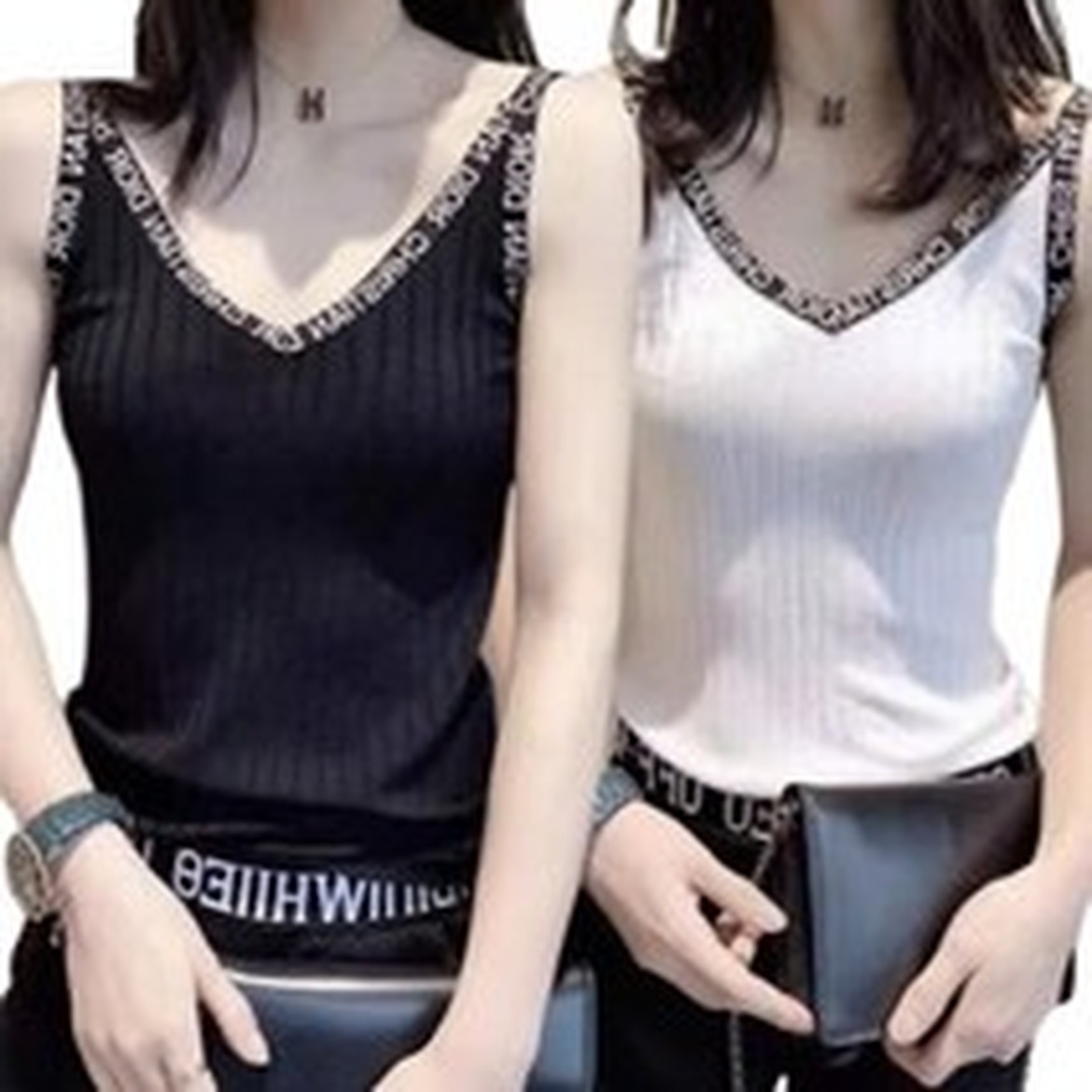 DEARHUA 여성 골지 면스판 기본 쿨 니트 나시 후기