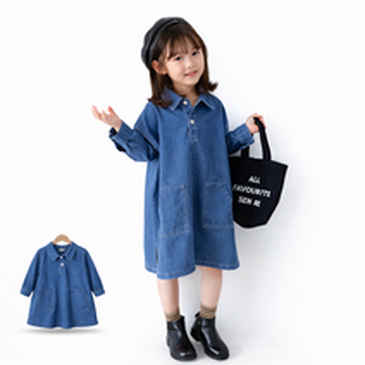 여아 데님 원피스 긴소매 오버핏, 착용감이 좋았던 후기