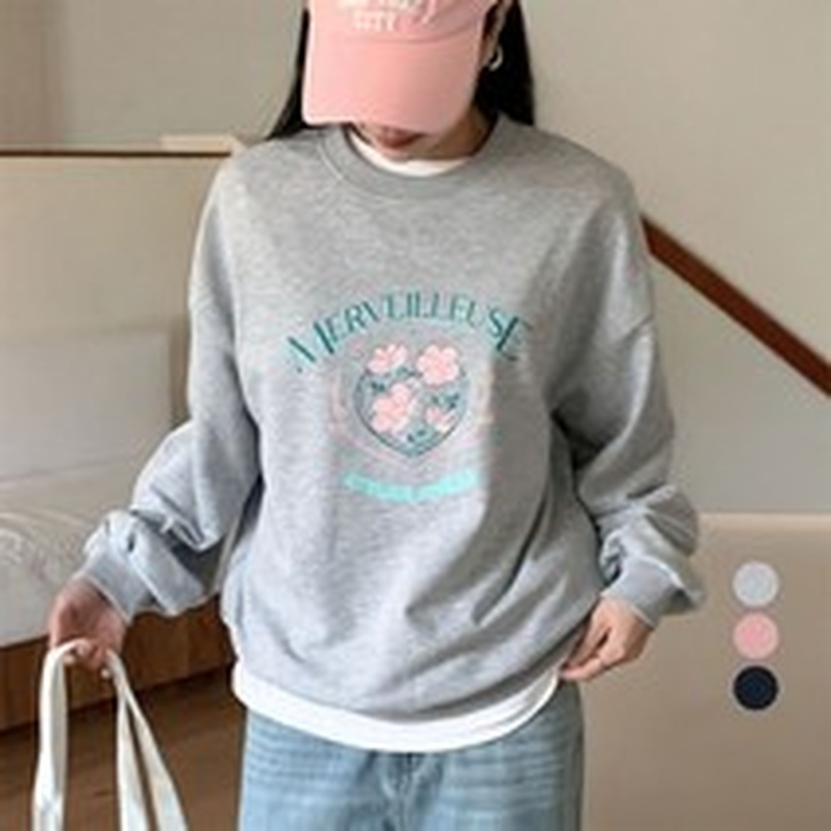 아피나르 여성용 로맨틱 빈티지 그래픽 프린트 착용감이 인상적이었어요