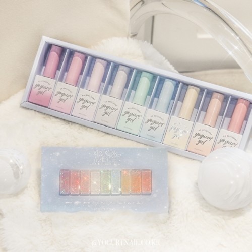 요거트젤 화양연화 글리터 컬러 젤 네일 세트 후기 | 다양한 컬러와 활용 포인트