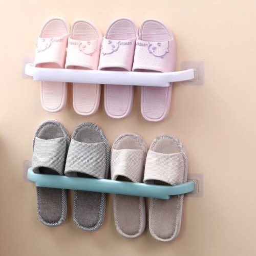 무타공 실내화거치대 욕실화 슬리퍼걸이 3p | 공간 절약과 깔끔한 정리
