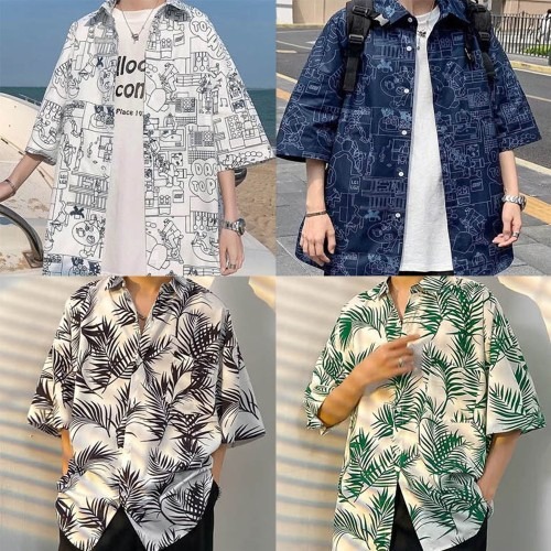 여름 비치룩 완성하기 위한 L2XL 하와이안 셔츠 고르는 팁