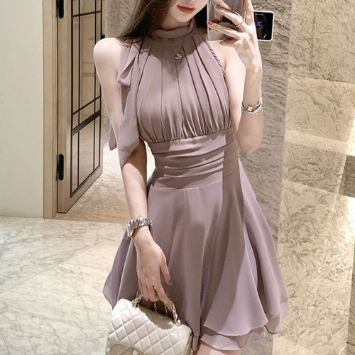 샤르링 쉬폰 홀터넥 원피스의 매력과 활용