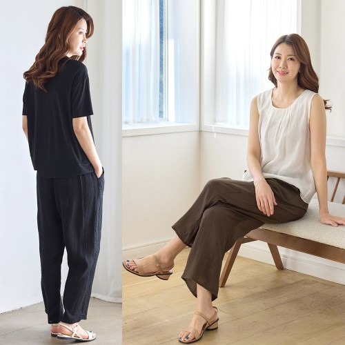 여름에 적합한 여성 와이드 플리츠 통바지 구매 전 체크리스트
