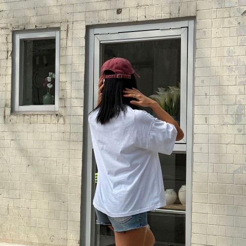 여름용 여성반팔티 선택 시 확인해야 할 루즈핏 실켓 레터링 특징