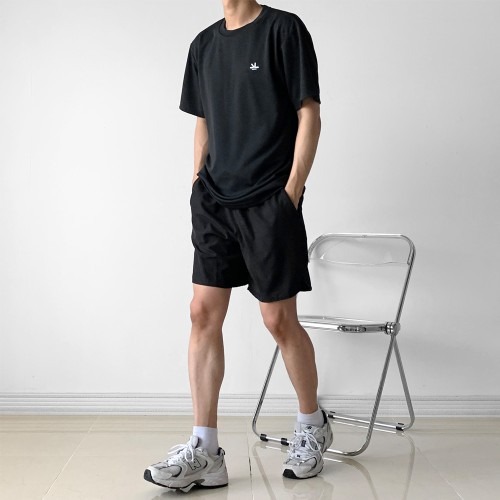 Wakker 에어 드라이 쿨론 기능성 반팔 티셔츠 블랙