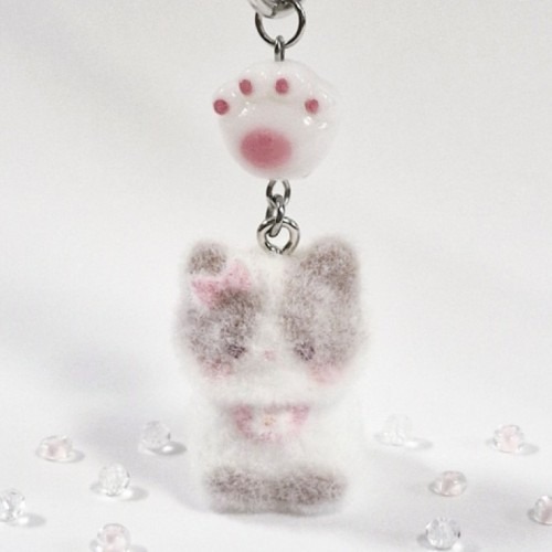 후로킹 모카 고양이 열쇠고리, 행운을 전하는 매력적인 키링