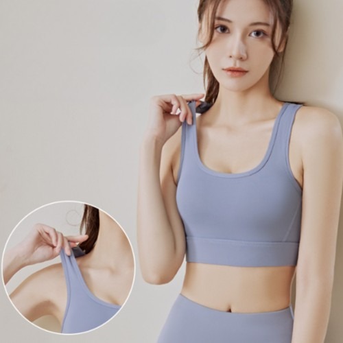 HESW0108 버클 조절 헬스 요가 튜브탑 U넥 스포츠 런닝 브라, 안정성을 갖춘 운동의 동반자