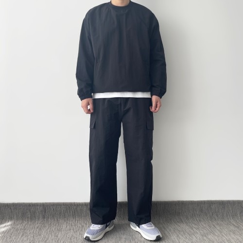 가을 나일론 카고팬츠 남자와이드팬츠 벌룬 밴딩