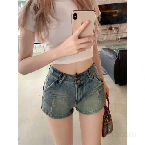 여성 빈티지 워싱 데님 숏팬츠 후기 | 하이웨스트 디자인과 실용성 정리