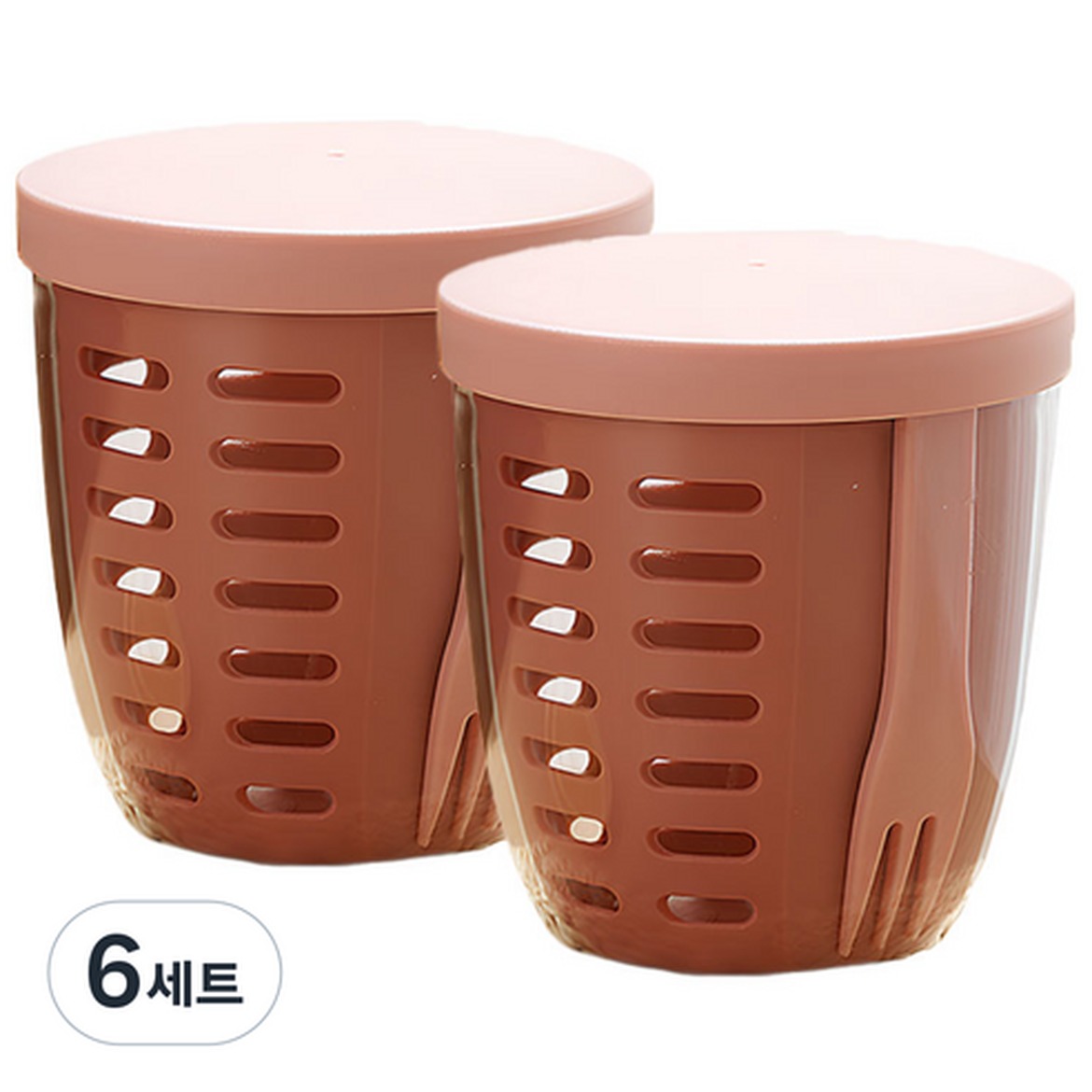 리빙스튜디오 과일도시락통 포크 세트로 간편한 한 끼