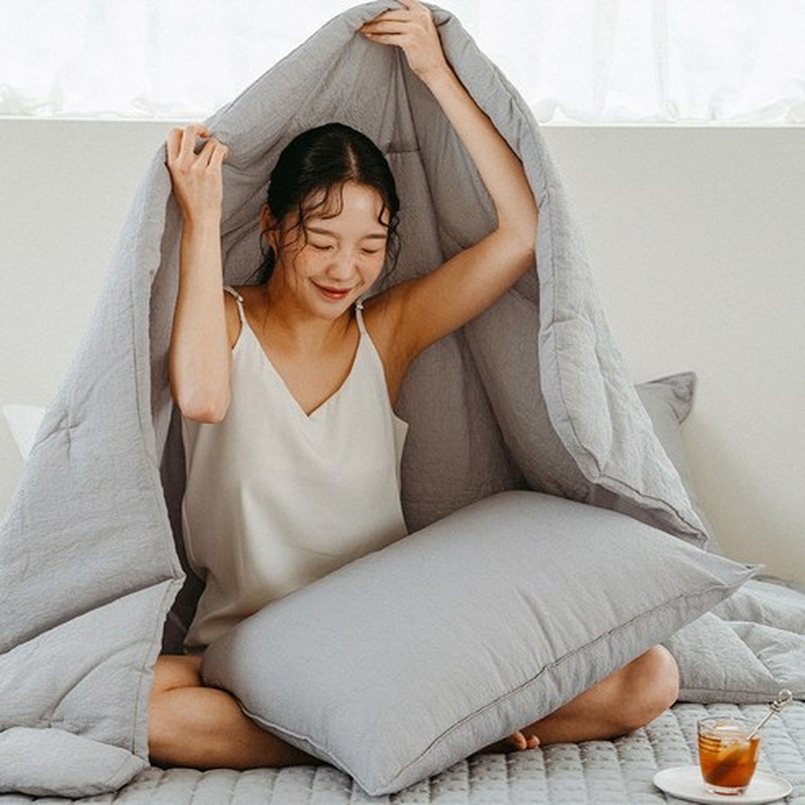 여름 이불 고민 해결하기, 드리울 린넨 시어서커 여름 이불 특징과 유의사항