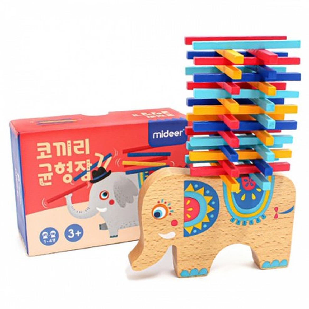 코끼리 균형잡기, 즐거운 혼합 색상 경험