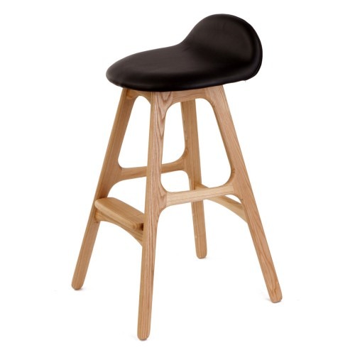 B230인조가죽 우드 바텐의자 | 내구성과 안정성을 갖춘 작업용 의자