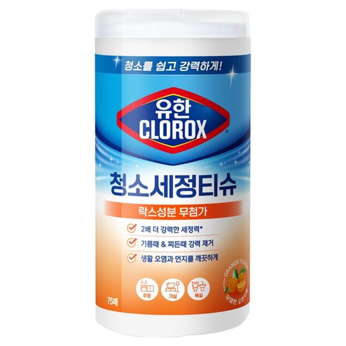 클리닝 티슈 구매 전 확인해야 할 점과 크로락스 유한 청소세정티슈 오렌지퓨전