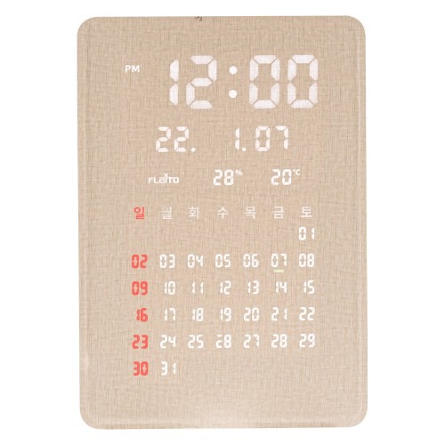 플라이토 그랜더 캘린더 전자달력 LED 벽시계로 인테리어 완성하기