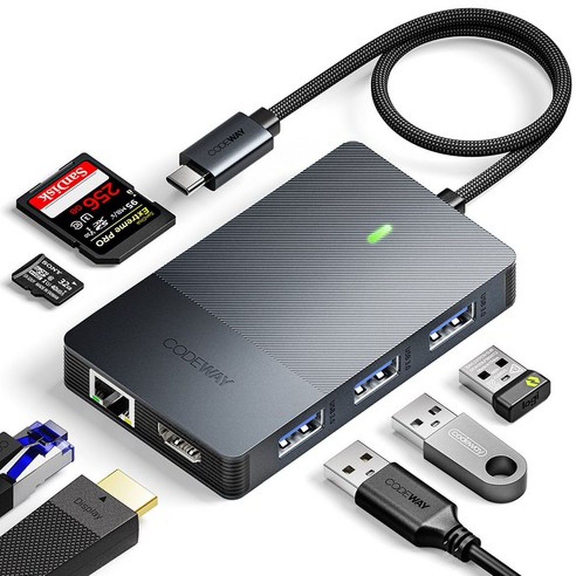 코드웨이 USB C타입 노트북 멀티허브로 효율적인 작업환경 만들기